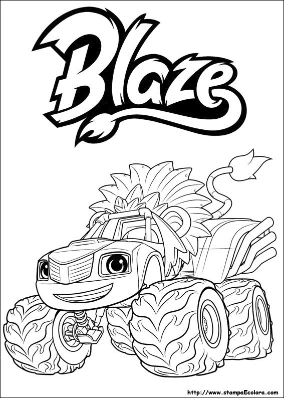 Disegni Blaze e le mega macchine