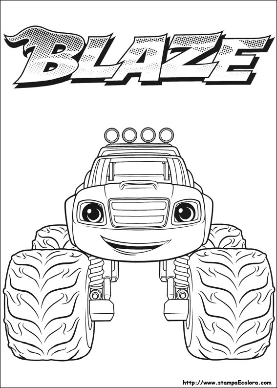 Disegni de Blaze e le mega macchine