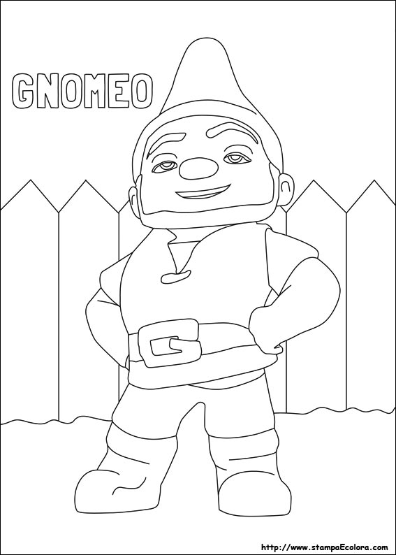 Disegni Gnomeo e Giulietta